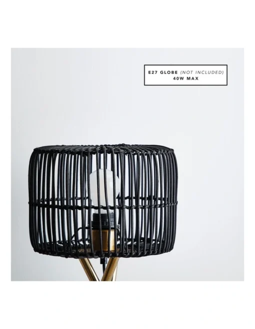 Martinique Table Lamp 50cm In Black -Home Décor Sales