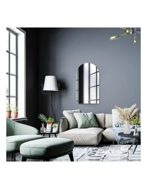 Arched Wall Mirror 49x89 In Silver -Home Décor Sales