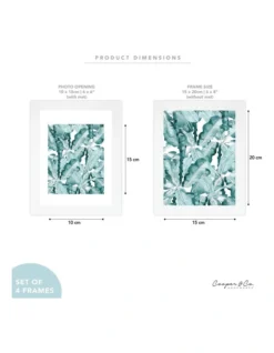 15x20cm Matt To 10x15cm Set Of 4 Photo Frames In White -Home Décor Sales 954979300 3 720x928