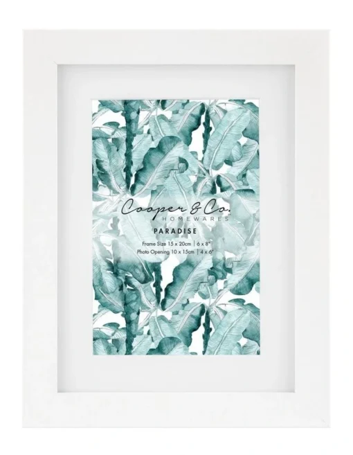 15x20cm Matt To 10x15cm Set Of 4 Photo Frames In White -Home Décor Sales