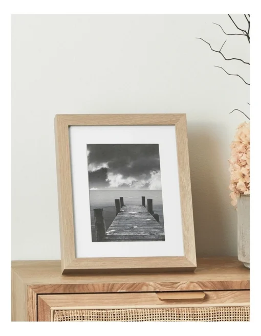 Set Of 4 20x25cm Matt To 13x18cm Oak Premium Paradise Wooden Photo Frame -Home Décor Sales