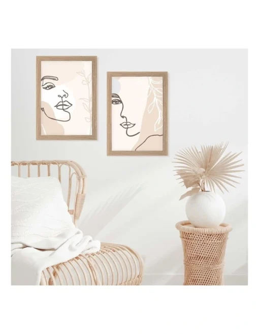 21x29.7cm Photo Frames Set Of 2 In Oak -Home Décor Sales