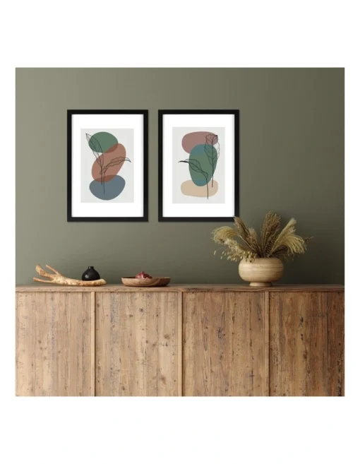 Premium Paradise Photo Frames 29.7cmx42 Matt To 21x29.7cm Set Of 2 In Black -Home Décor Sales
