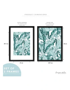 Premium Paradise Photo Frames 29.7cmx42 Matt To 21x29.7cm Set Of 2 In Black -Home Décor Sales 954980200 3 720x928
