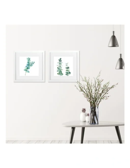 Premium Paradise Photo Frames 30x30cm Matt To 20x20cm Set Of 2 In White -Home Décor Sales