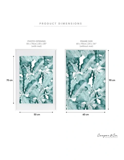 60x90cm Matt To 50x70cm Photo Frame In White -Home Décor Sales