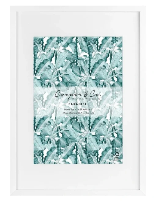 42x59.4cm Matt To 29.7x42cm Photo Frame In White -Home Décor Sales