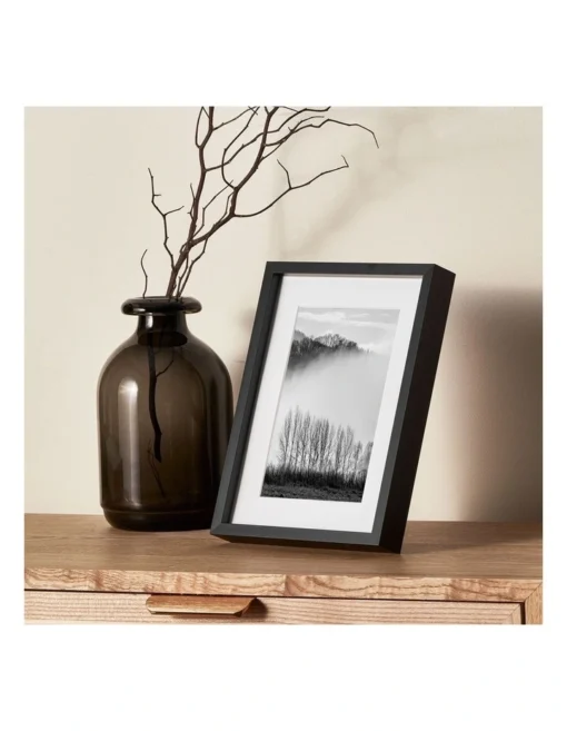 Set Of 2 6x8 Matt To 4x6 Photo Frames In Black -Home Décor Sales