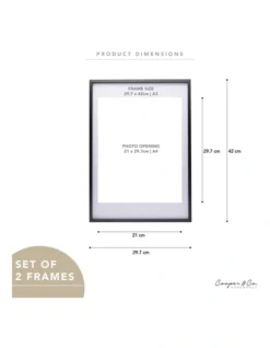 A3 Matt To A4 Photo Frames In Black -Home Décor Sales 954982630 3 720x928