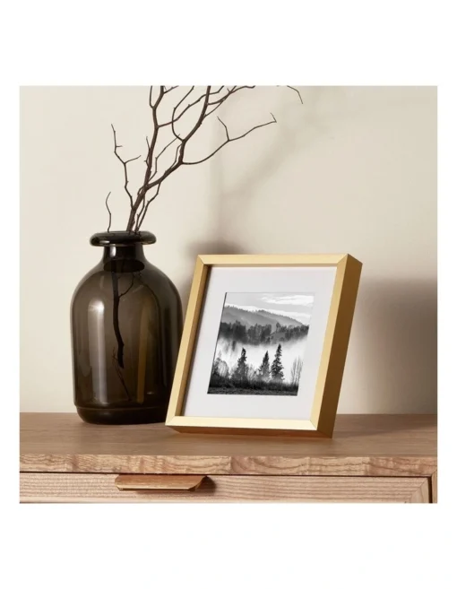 Set Of 2 6x6 Matt To 4x4 Photo Frames In Gold -Home Décor Sales