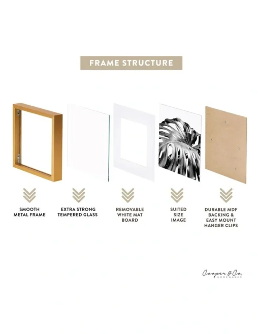 Set Of 2 6x6 Matt To 4x4 Photo Frames In Gold -Home Décor Sales