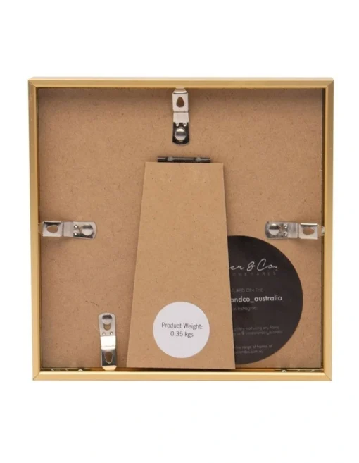 Set Of 2 6x6 Matt To 4x4 Photo Frames In Gold -Home Décor Sales