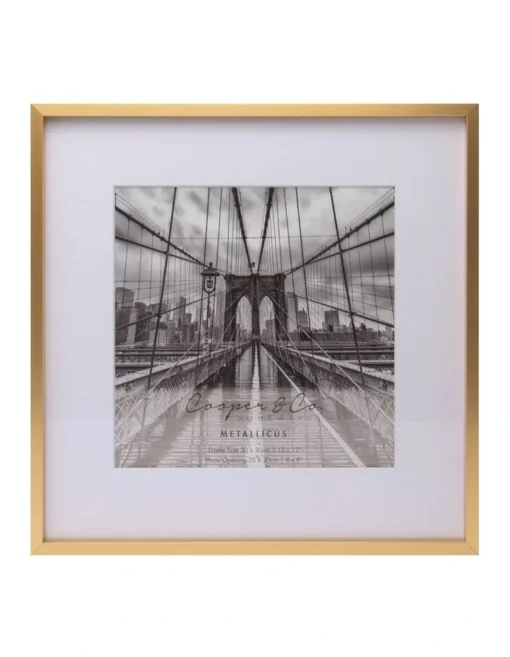 12x12 Matt To 8x8 Photo Frame In Gold -Home Décor Sales