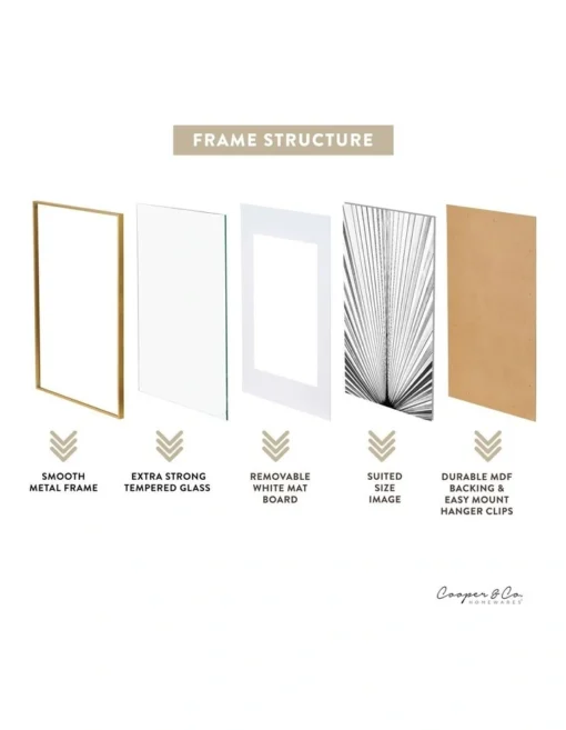 Platinum Metal Frame A1/A2 In Gold -Home Décor Sales