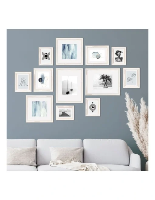 Premium 12 Piece Wall Frame Picture Pack In White -Home Décor Sales