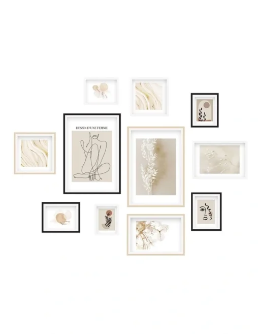 11 Piece Gallery Wall Picture Pack In Multi -Home Décor Sales