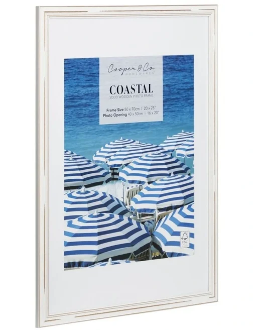 50x70 Mat To 40x50cm Photo Frame In White -Home Décor Sales