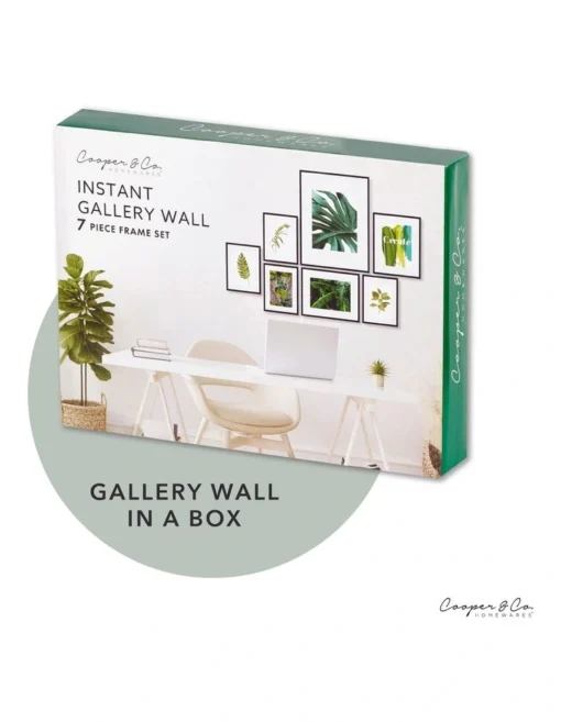 Instant Gallery Wall 7 Piece Frame Set In Oak -Home Décor Sales