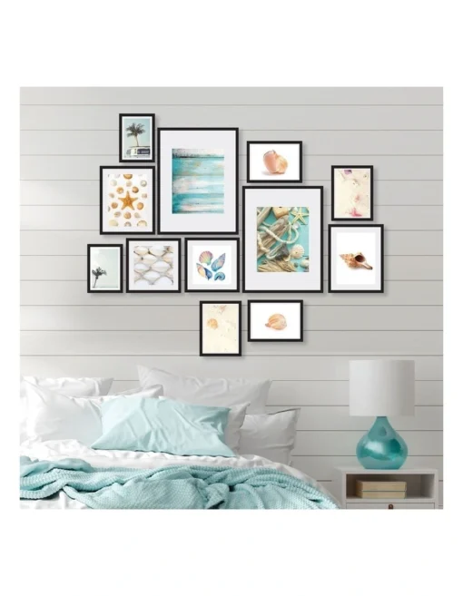 Instant Gallery Wall 12 Piece Frame Set In Black -Home Décor Sales