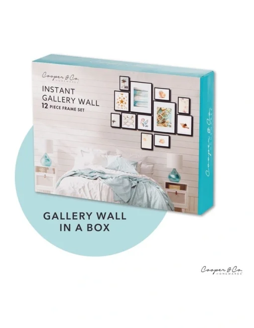 Instant Gallery Wall 12 Piece Frame Set In Oak -Home Décor Sales