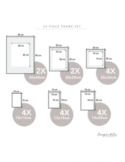 Instant Gallery Wall 20 Piece Frame Set In White -Home Décor Sales 954988390 3 720x928