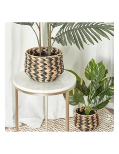 Set Of 2 Hyacinth Planter Pot Holder In Tiger Stripe -Home Décor Sales 954989560 6 720x928