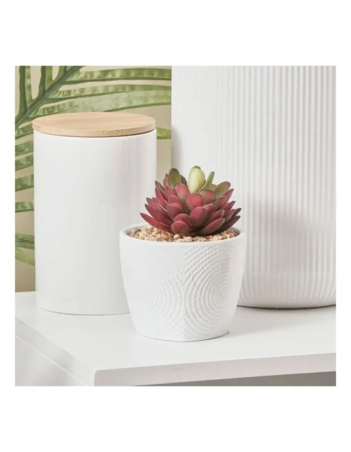 Trinity Artificial Gardens Set Of 3 In White -Home Décor Sales