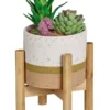 Parker Artificial Garden Terracotta Pot In White/Natural -Home Décor Sales 954991360 1 720x928