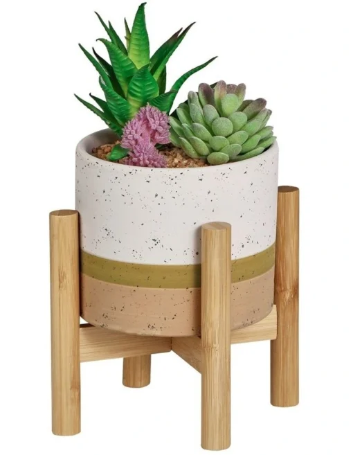 Parker Artificial Garden Terracotta Pot In White/Natural -Home Décor Sales