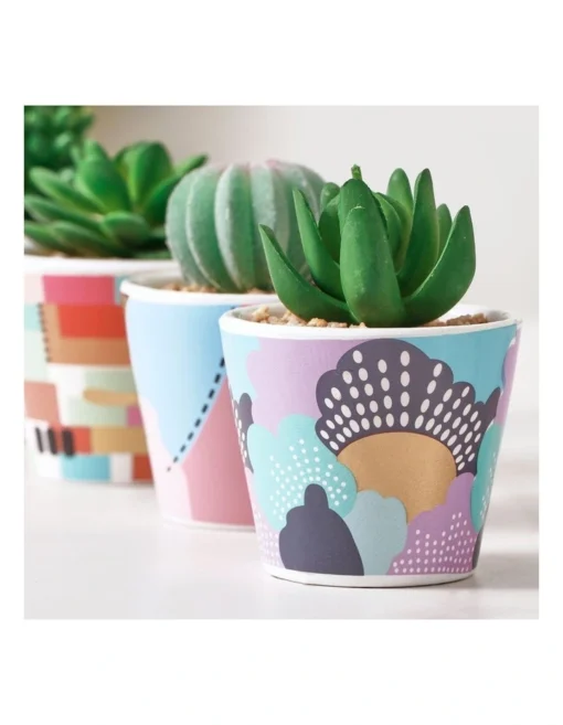 Pop Artificial Gardens Pots Set Of 4 In Multi -Home Décor Sales