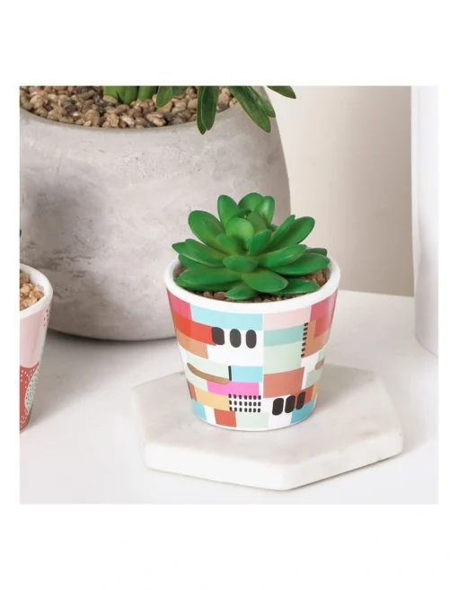 Pop Artificial Gardens Pots Set Of 4 In Multi -Home Décor Sales