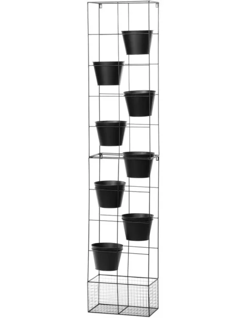 Vertical Indoor 9-Piece Plant Stand 192cm In Black -Home Décor Sales