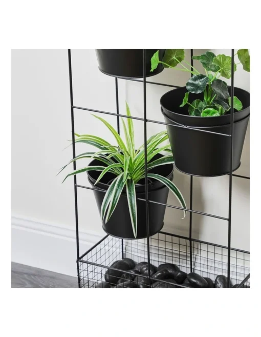 Vertical Indoor 9-Piece Plant Stand 192cm In Black -Home Décor Sales