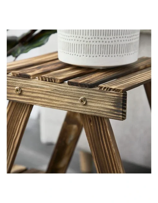 Abico Solid Wood Plant Organiser In Natural -Home Décor Sales