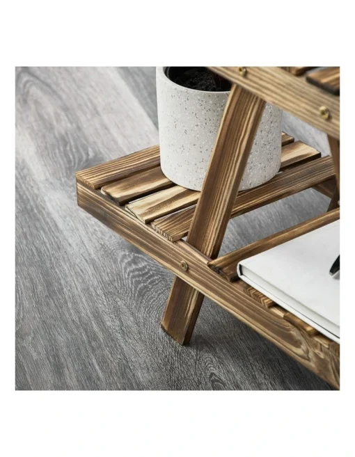 Abico Solid Wood Plant Organiser In Natural -Home Décor Sales