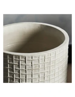 Ceramic Pot On Acacia Wood Stand 58cm In Grey -Home Décor Sales 954998560 6 720x928