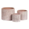 Cross Line Terracotta Planter Pots Set Of 3 In Pink -Home Décor Sales 954999280 1 720x928