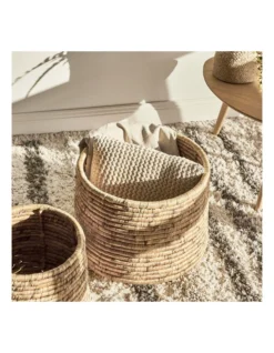 Round Water Hyacinth Baskets Set Of 2 In Natural -Home Décor Sales 955000360 4 720x928