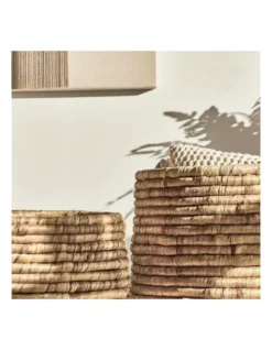 Round Water Hyacinth Baskets Set Of 2 In Natural -Home Décor Sales 955000360 5 720x928