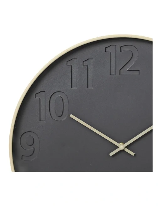 Anders Round Silent Non-Ticking Wall Clock 40cm In Dark Grey -Home Décor Sales