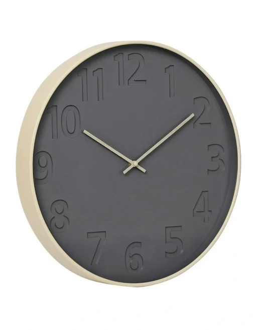 Anders Round Silent Non-Ticking Wall Clock 40cm In Dark Grey -Home Décor Sales