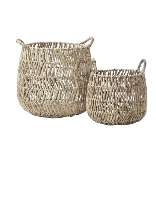 Billy Hamper Baskets Set Of 2 In Natural -Home Décor Sales
