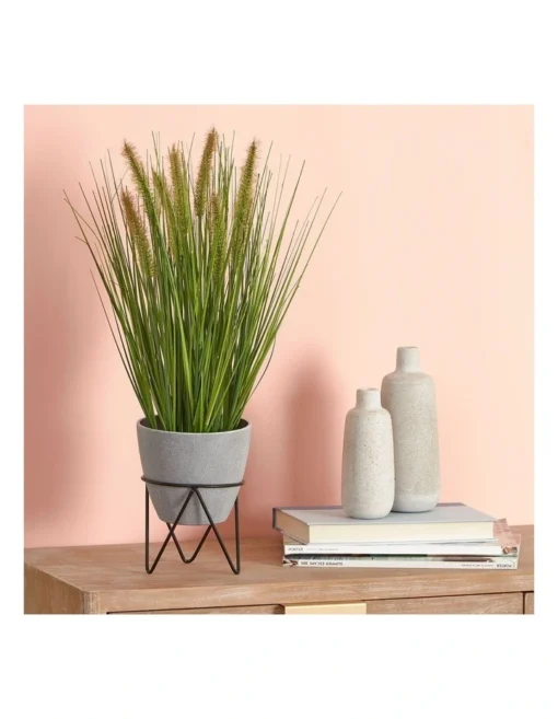 Artificial Onion Grass Green Tail 46cm -Home Décor Sales