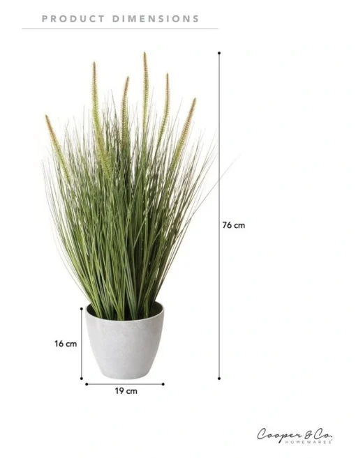 Artificial Onion Grass Green Tail 76cm -Home Décor Sales