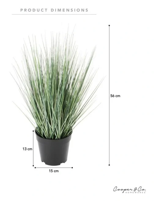 Artificial Spring Pond Grass Plant 56cm In Green -Home Décor Sales