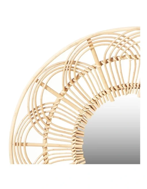 Willow Wall Mirror 60cm In Natural -Home Décor Sales