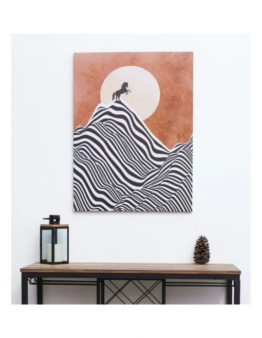Horse Chasing The Sun Frameless Canvas Wall Art -Home Décor Sales