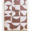 Irregular Pattern Neutral Framed Canvas Wall Art In Brown/White -Home Décor Sales 956430550 1 720x928