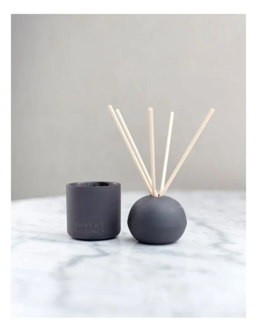 Life On Earth Puk Diffuser With White Tea Scented Sticks In Light Grey -Home Décor Sales