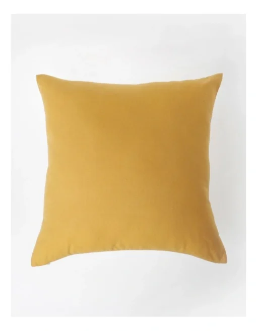 Calma Palm Leaf Print Cushion 50x50cm In Yellow -Home Décor Sales